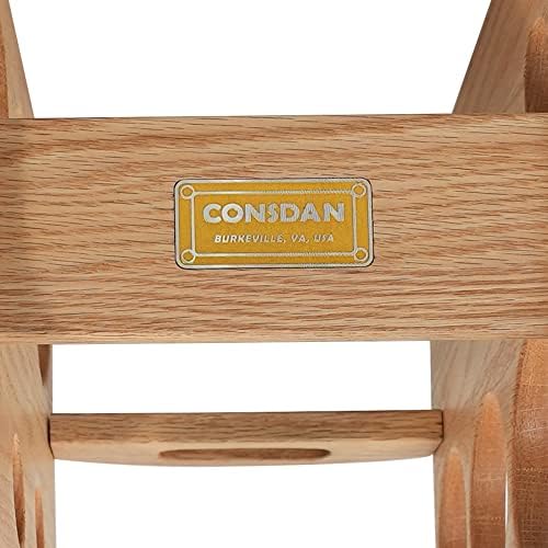 CONSDAN 6-Bottle Freestanding Wine Rack Natural
