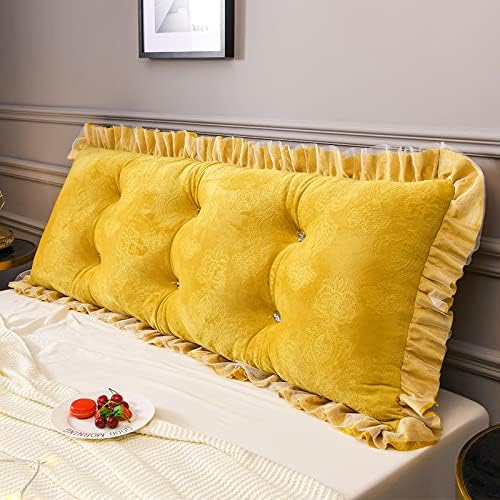 ZZYK Rectangular Pillow - Detachable Fleece Headboard Sitting Pillow for Pregnancy and Relaxing