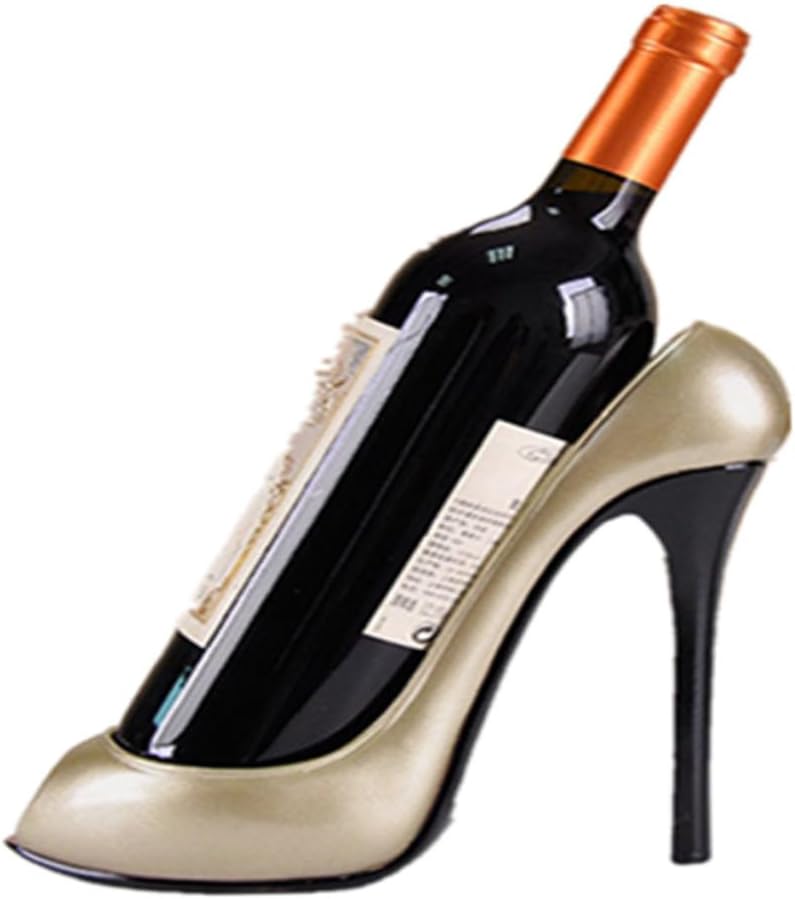 WINOMO Freestanding Wine Bottle Holder with High Heel Design 1