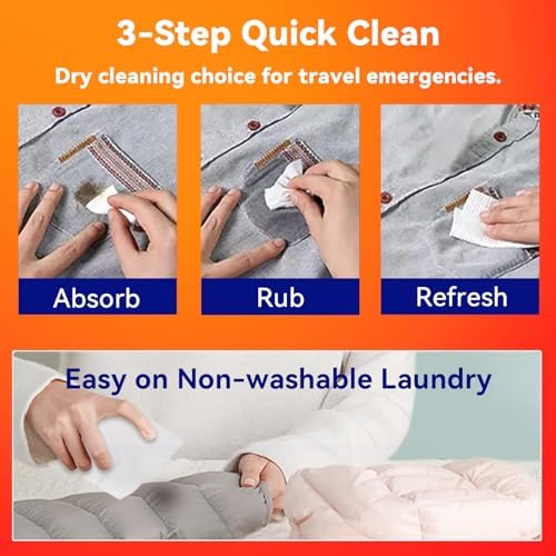 MIUMONE Stain Remover Wet Wipes 20 Count Travel Size 1
