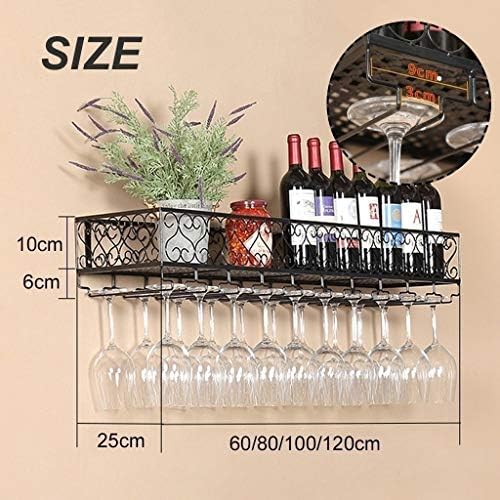Suuim Vintage Metal Wall Wine Rack Organizer