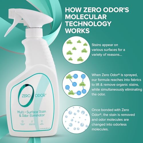 Zero Odor Multi-Surface Stain Remover Odor Eliminator 16oz 1