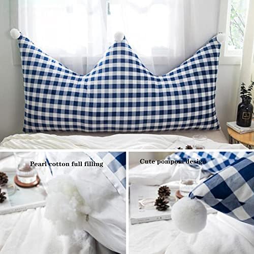 ZZYK Soft Reading Pillow with Zipper Removable Headboard