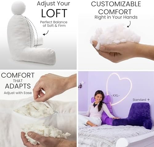 Husband Pillow Purple - Memory Foam Back Support Pillow