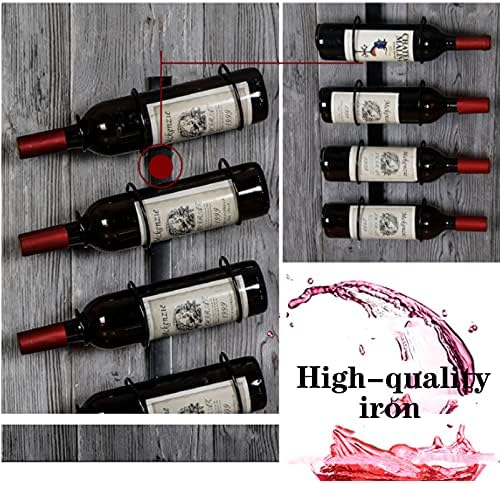 CGF- Wall Mounted Wine Rack 8 Bottle Black