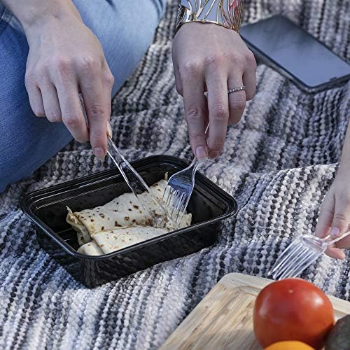 SafeWare 250 Count Clear Plastic Cutlery Combo Pack