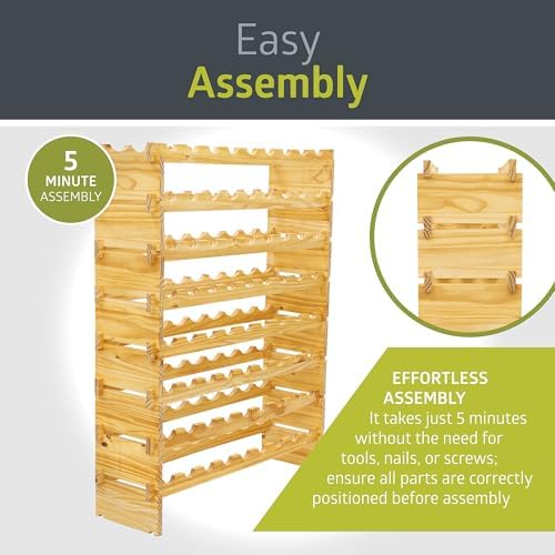 Pearington 8-Tier Wine Rack with 72 Bottles Capacity