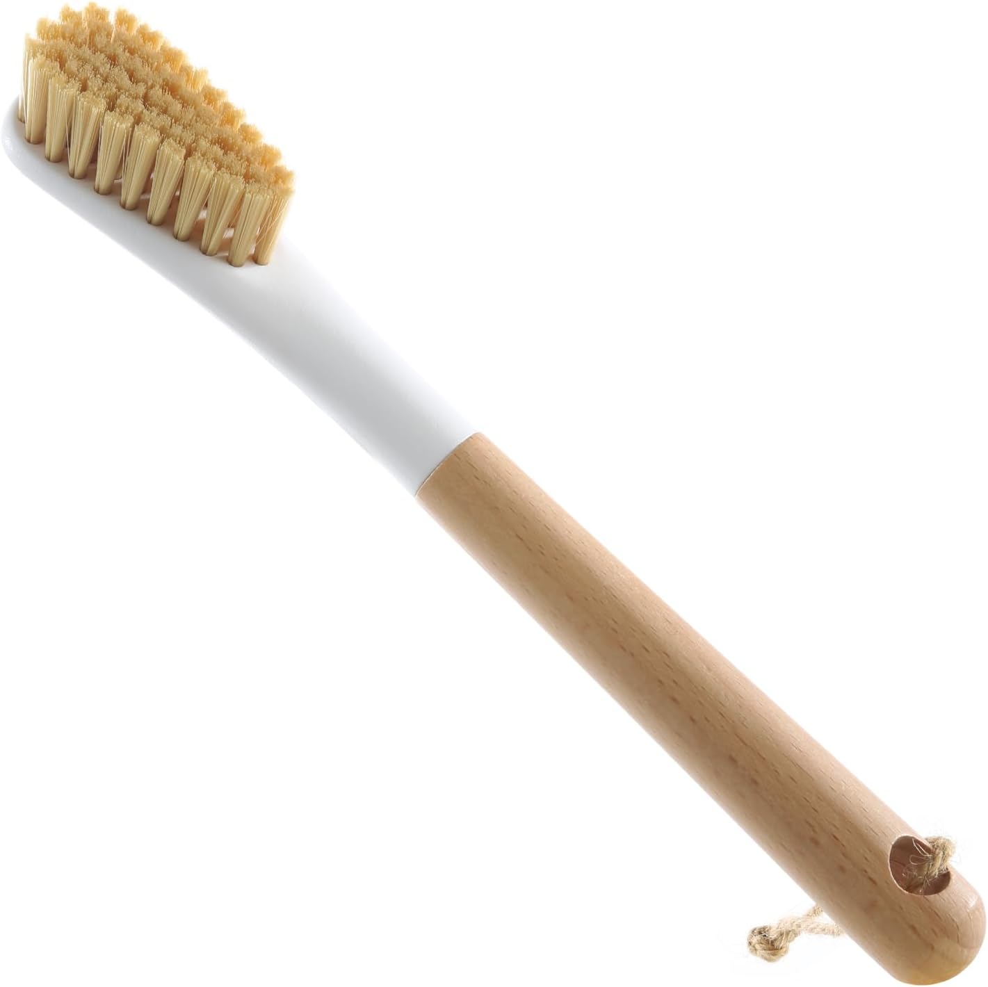 OSCIOSS Wood Laundry Brush with Long Handle and Soft Bristles