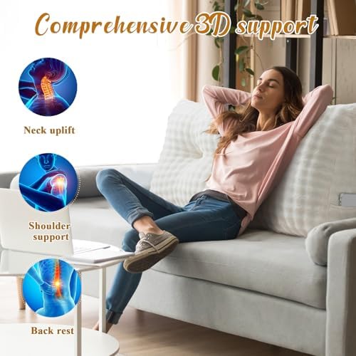 Wenqik Triangular Reading Pillow with Removable Cover