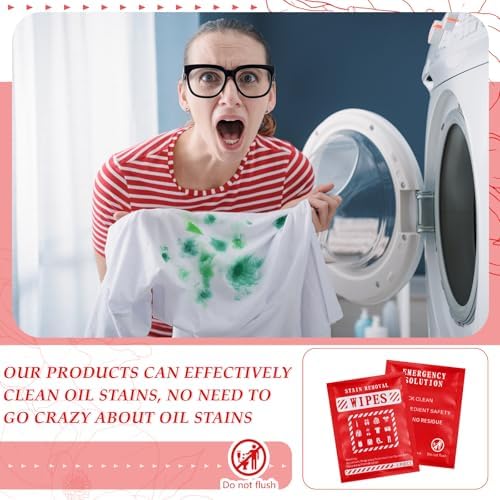 Timgle 200 Pcs Stain Remover Wipes for Clothes Fabric Carpet
