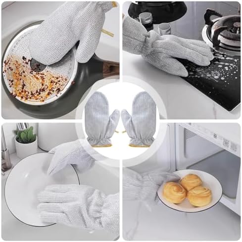 Jhazala Wire Dishwashing Gloves with Diamond Mesh