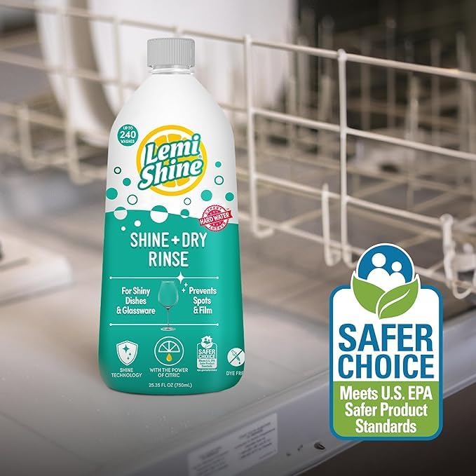 Lemi Shine Dish Detergent Booster 20 Oz Pack of 2