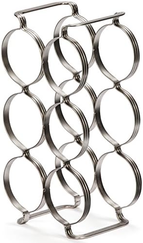 Mango Steam 6 Bottle Wine Rack - Silver 1