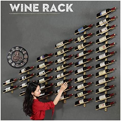 ALDEPO Wall-Mounted Wine Rack 4 Bottle Organizer
