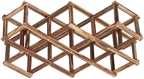 JUOPZKENN Foldable Wooden Wine Rack Cabinet