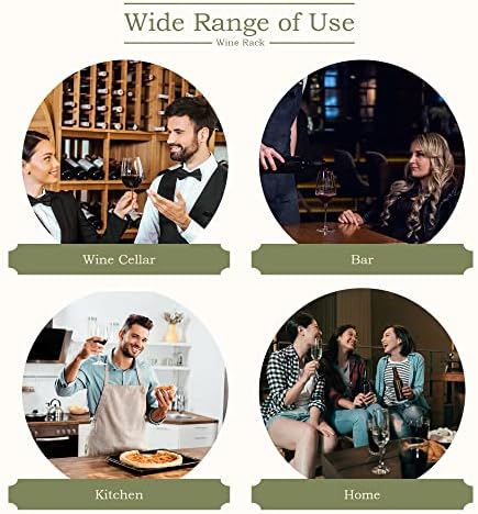 ZENY 72-Bottle Stackable Wood Wine Rack
