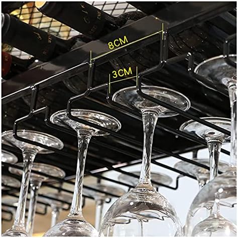 ALDEPO Wall-Mounted Wine Rack Durable Metal Ceiling Wine Holder