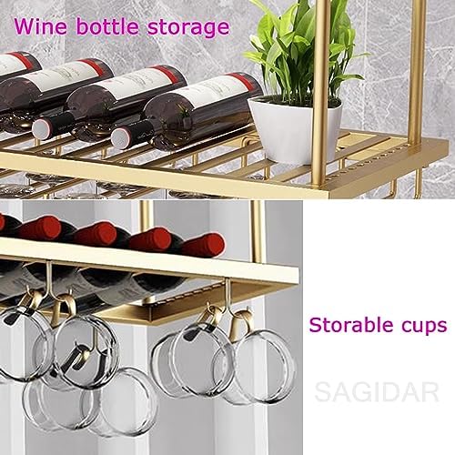 SDdPulse Metal Wine Rack Adjustable Hanging 150cmX30cm