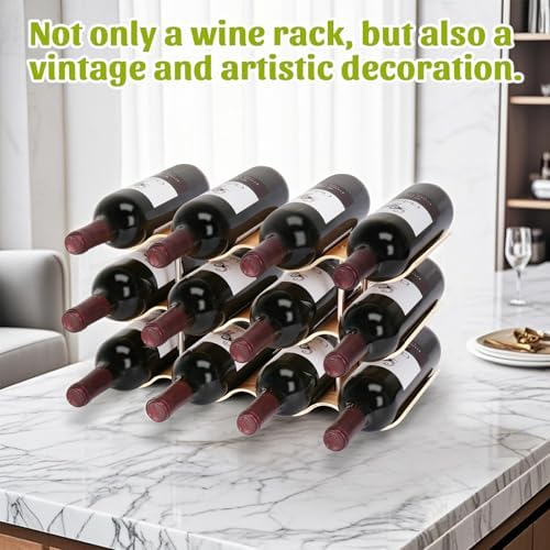 VAlinks 3 Tier 12 Bottle Willow Wine Rack 1