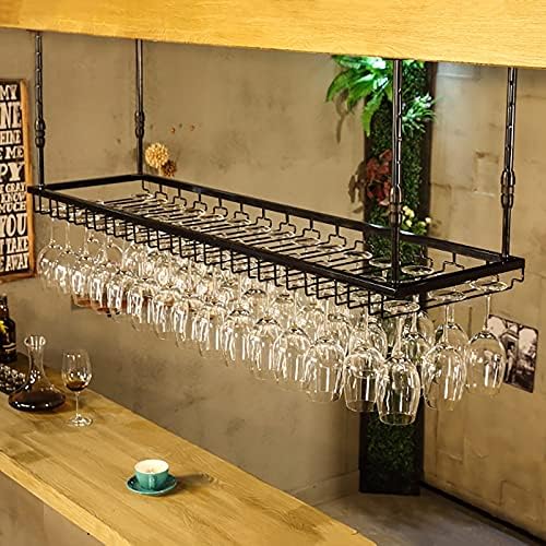 XONJEMU Wall-Mounted Wine Rack Black 2414 Feet