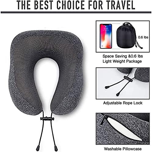 DDGURDH Memory Foam U-Shaped Neck Pillow
