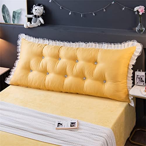 ZZYK King Headboard Pillow - Yellow 354 Inch Reading Support Cushion