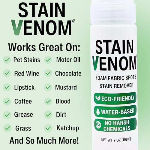 Stain Venom Foam Cleaner - 7 Oz Multi-Fabric Stain Remover