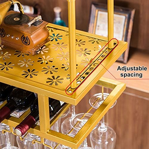 Wall-Mounted Wine Rack with Adjustable Height and Width 100cm