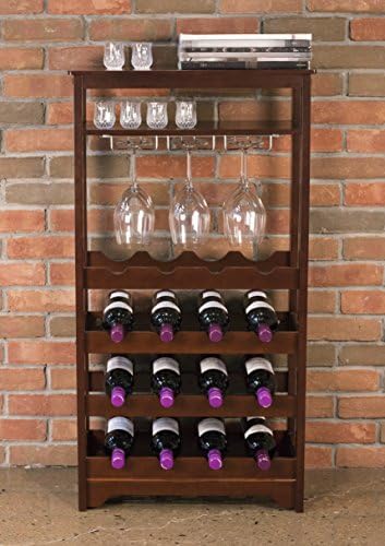 Merry Pet 16-Bottle Wine Rack in Espresso