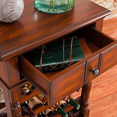 Hhaoran Wine Cabinet Freestanding Wood Display Rack