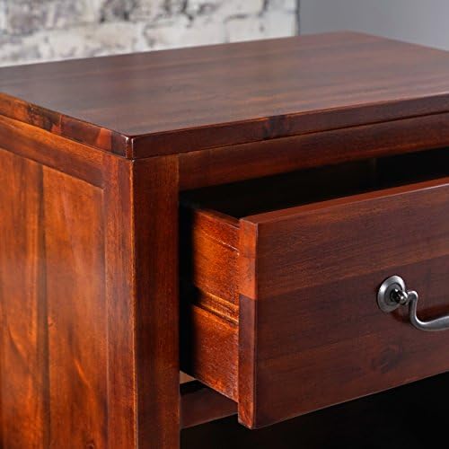 Christopher Knight Home Eirinn Wine Rack with Drawer Dark Oak