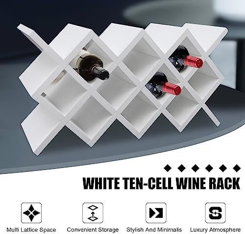 CeRaBuRET Ten-Cell Wall-Mounted Wine Rack