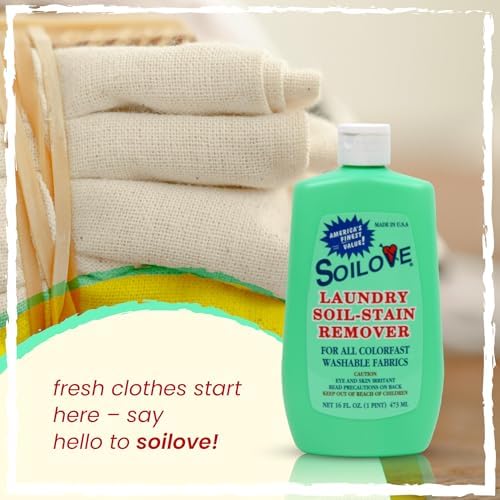 Soilove Laundry Stain Remover Liquid 6 Bottles 16oz