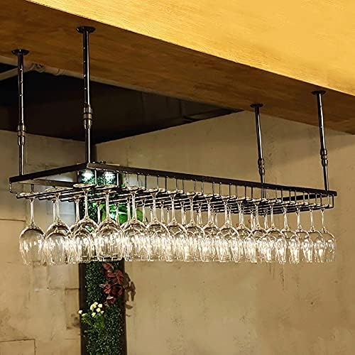 XONJEMU Wall-Mounted Wine Rack Black 2414 Feet