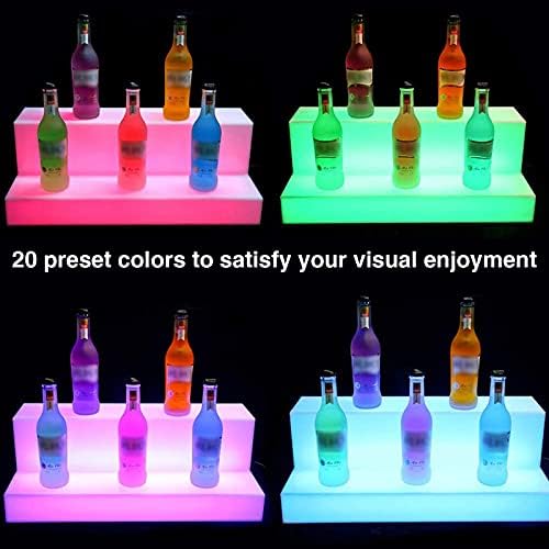 TOYOCC 2 Tier LED Liquor Shelf with Remote Control 1