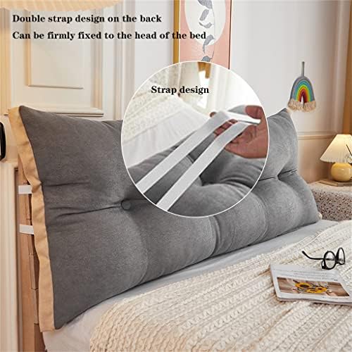ZZYK Headboard Pillow Fleece 47 Reading Support Cushion 1