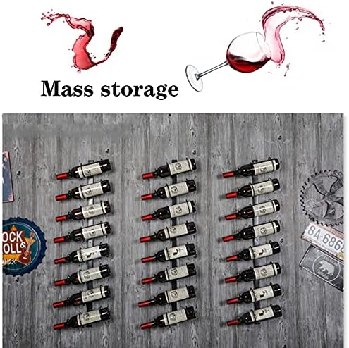 CGF- Wall Mounted Wine Rack 8 Bottle Black