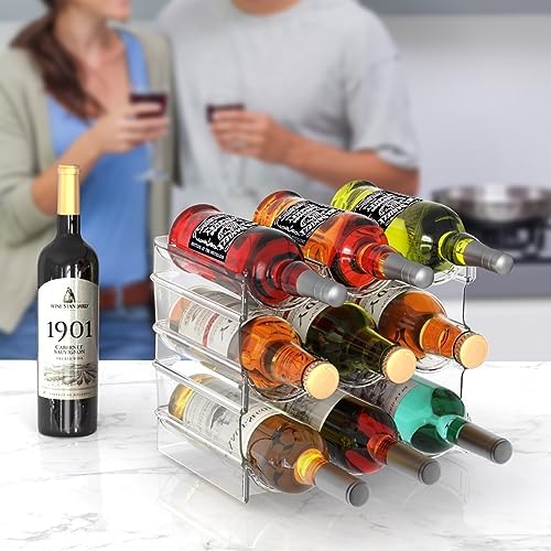Benaep Stackable Wine Bottle Holder Cabinet Shelf