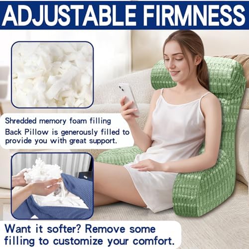Extra Large Back Pillow for Bed Sitting Up
