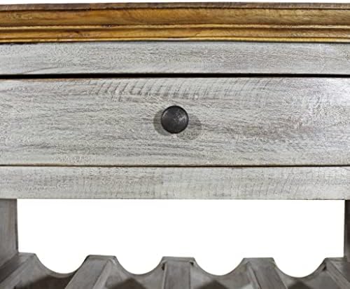 ZQQLVOO Freestanding Wine Rack with Drawer