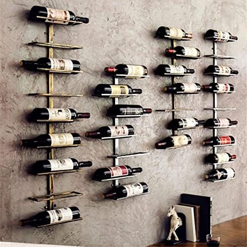 Industrial Style Wrought Iron Wine Rack for Home