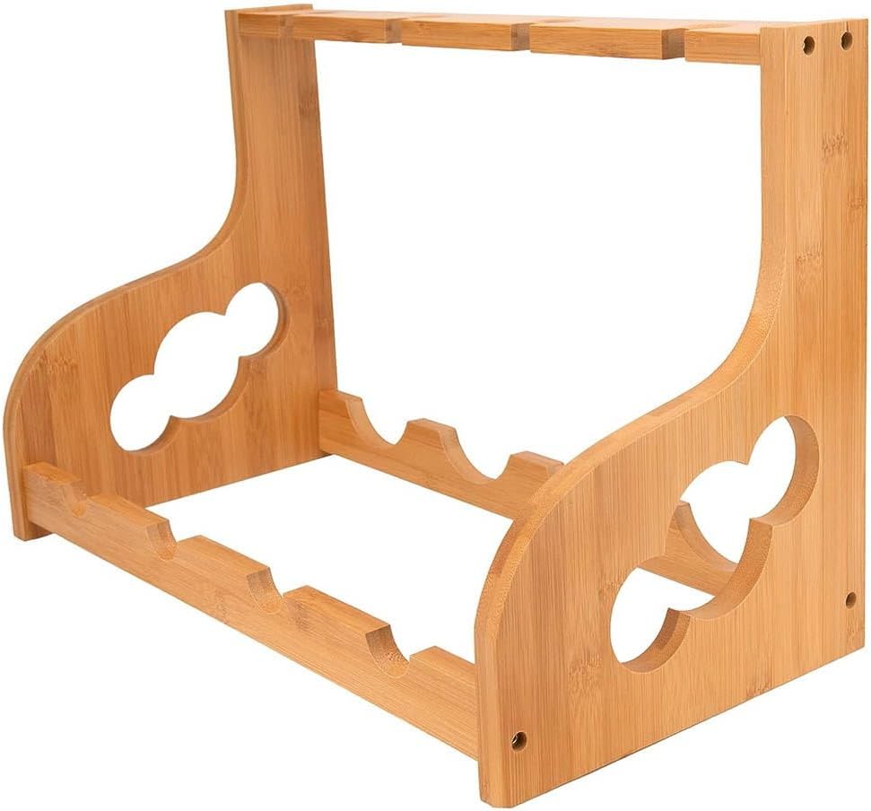 Etlegor Freestanding Wine Rack with Glass Holder
