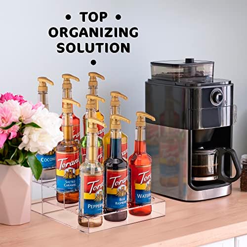 Srenta Acrylic 9 Bottle 3 Tier Rack Organizer
