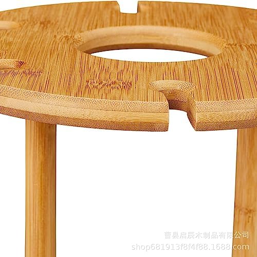 OWKAY Wooden Wine Rack 25x25cm Freestanding