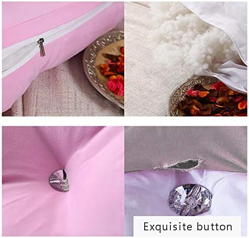 RUYII Back Cushion with Lace Edge - Pink 150x70cm
