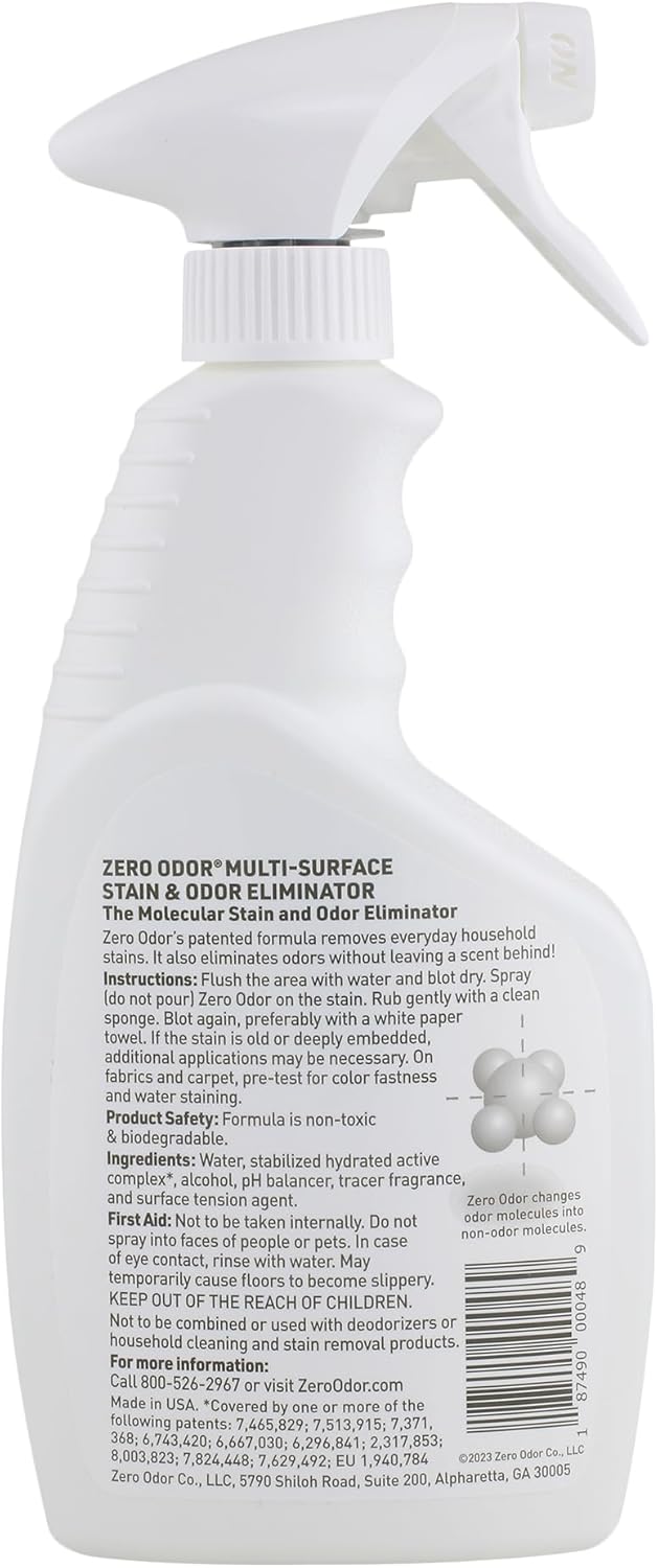 Zero Odor Multi-Surface Stain Remover Odor Eliminator 16oz 1