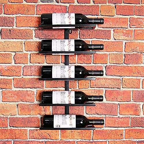 CGF- Wall Mounted Wine Rack 6 Bottle Black