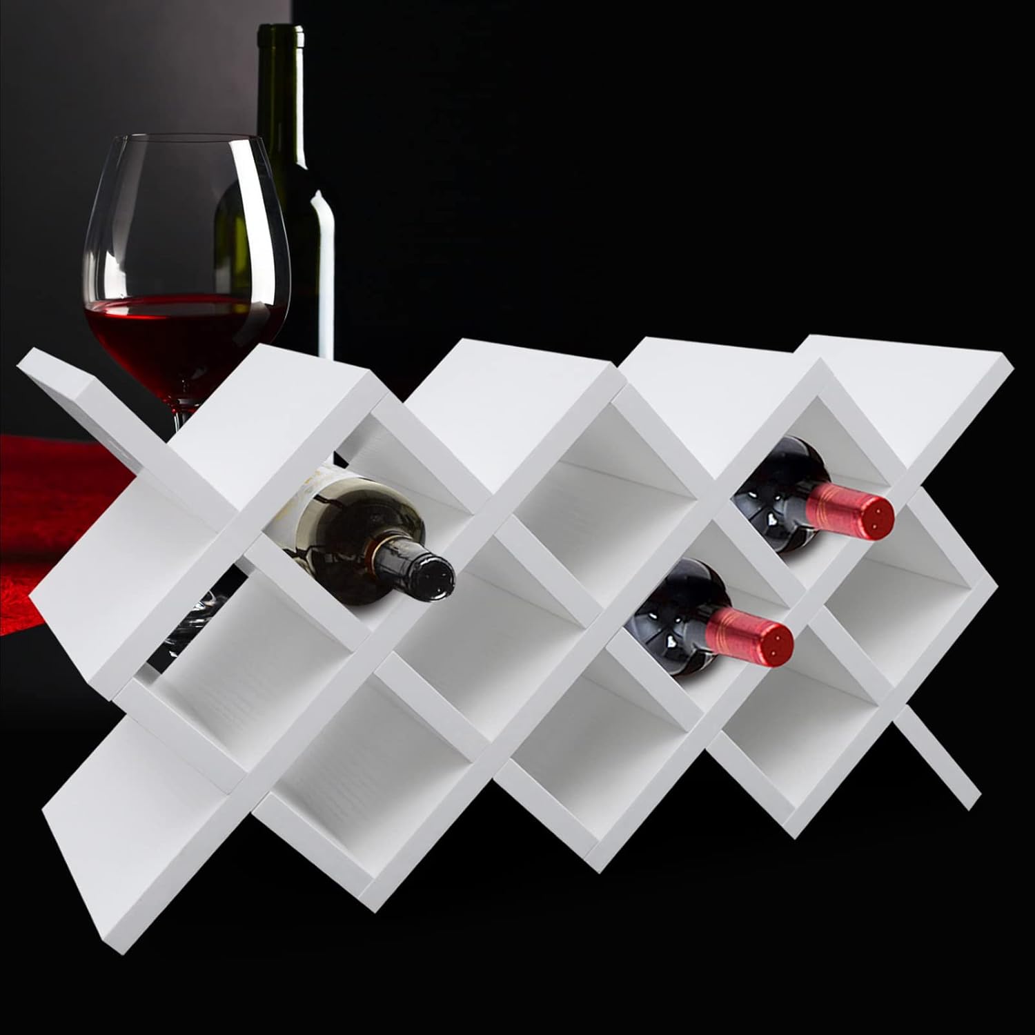 CeRaBuRET Ten-Cell Wall-Mounted Wine Rack