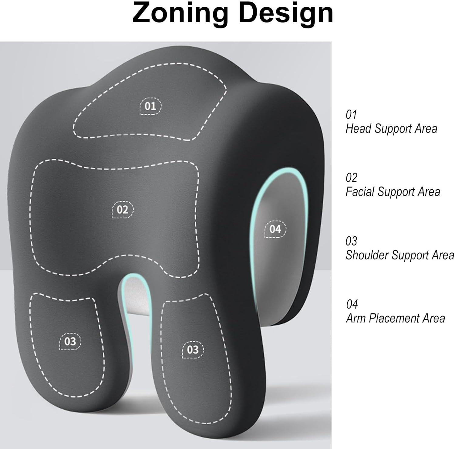 Headrest Office Chair Neck Pillow with Memory Foam Support