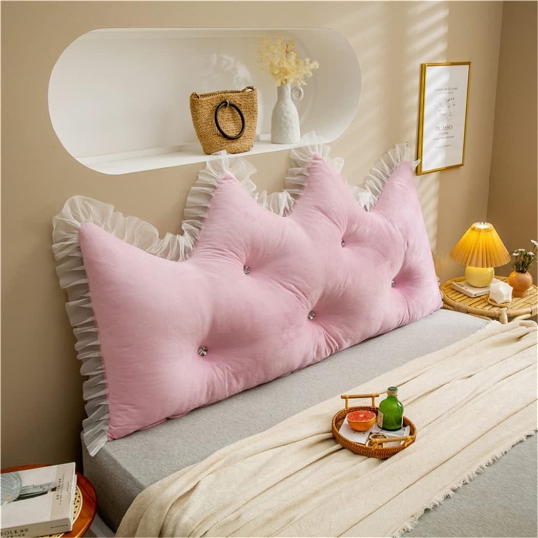 ZZYK Reading Pillow Large Backrest Bed Cushion Wedge Support Pink 47120cm Full